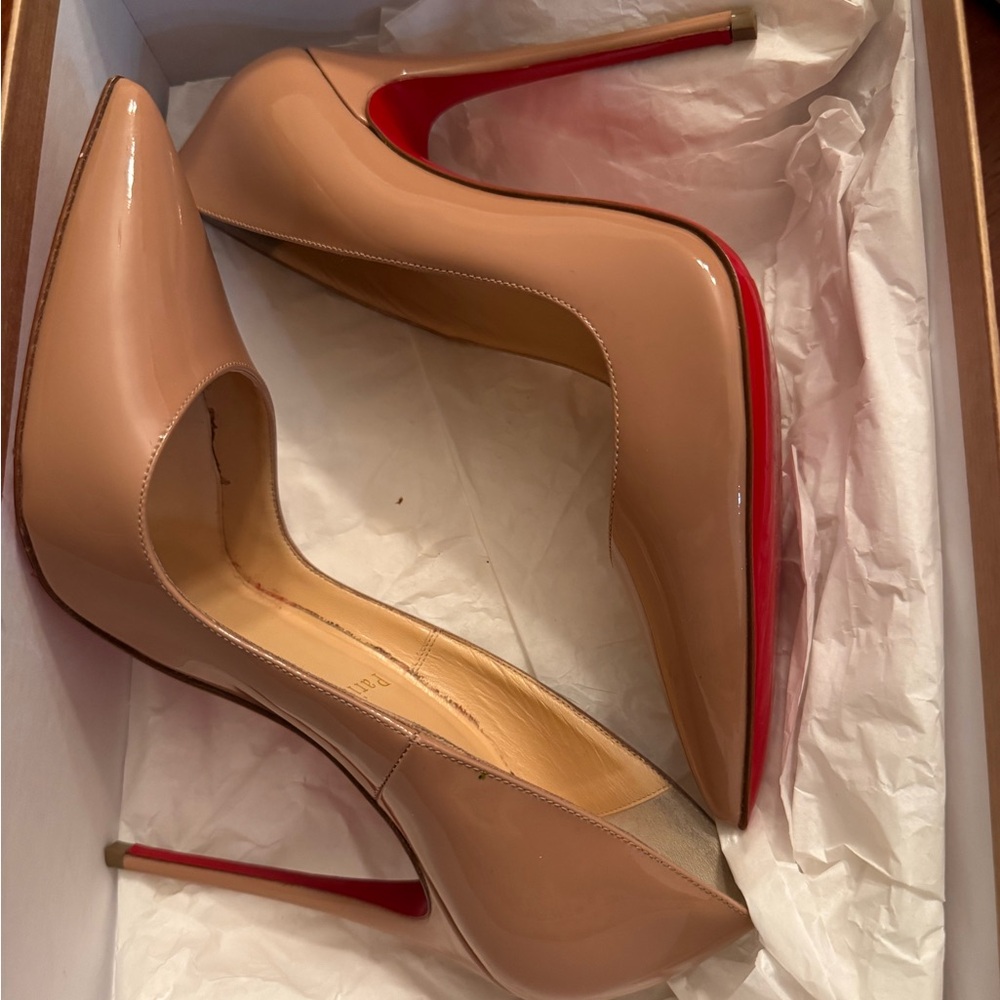 Christian Louboutin Nude Heels So Kate 120mm